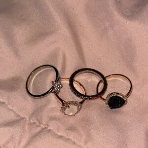 Women’s fashion rings size 10 Lot of 4 plus size jewelry